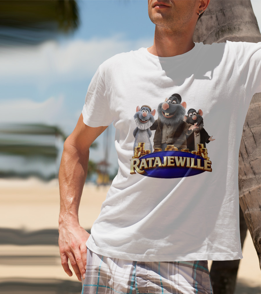 Ratajewille Remy Ratatouille Cartoon Characters Coins T-Shirt