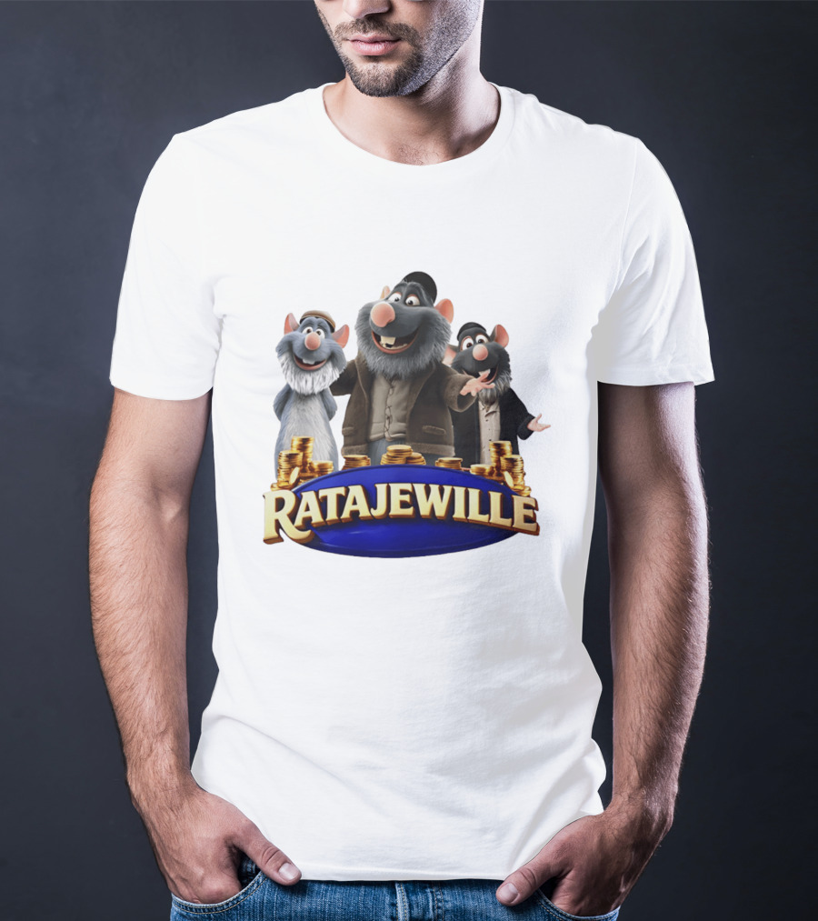Ratajewille Remy Ratatouille Cartoon Characters Coins T-Shirt
