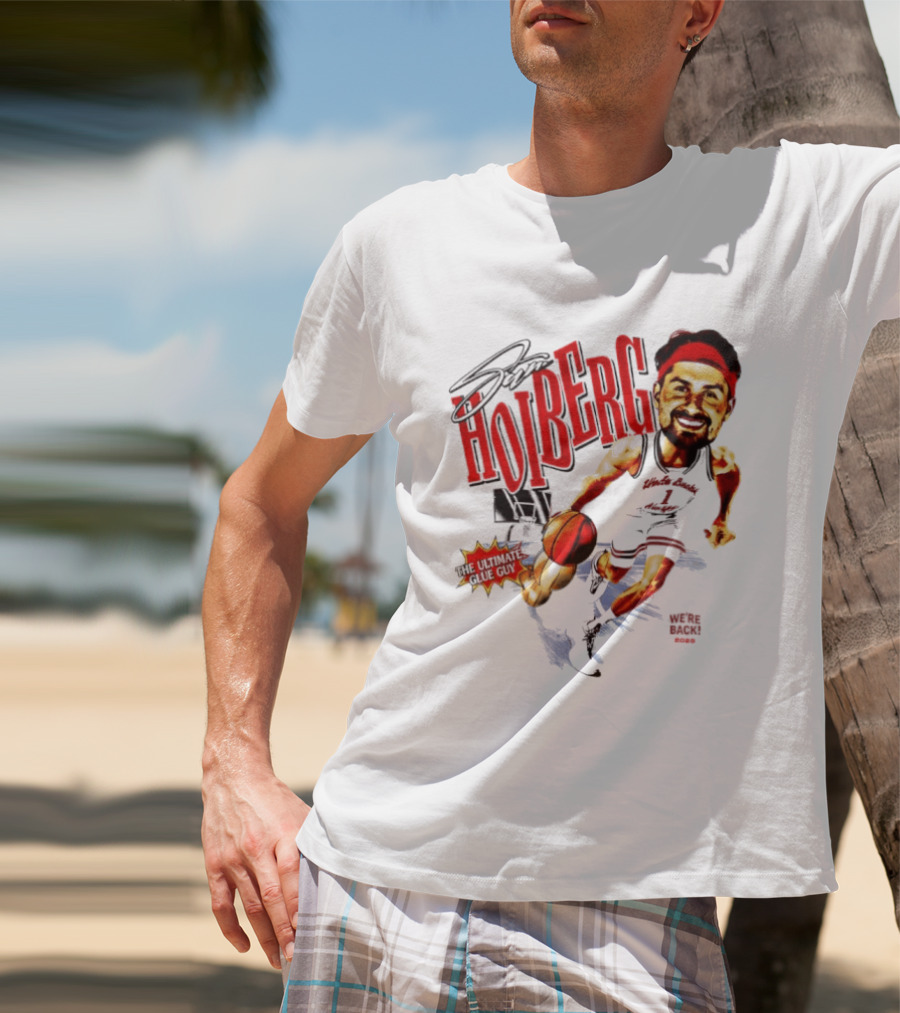 Sam Hoiberg Nebraska Cornhuskers We're Back Ultimate Glue Guy Basketball Player Red T-Shirt
