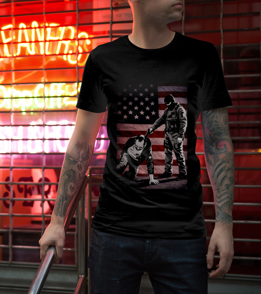 Alex Pretti Was Executed By Ice Flag America T-Shirt