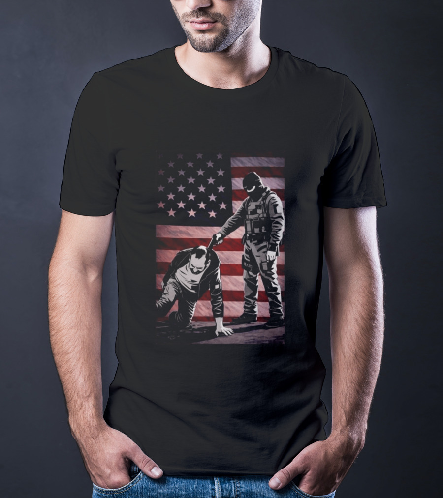 Alex Pretti Was Executed By Ice Flag America T-Shirt