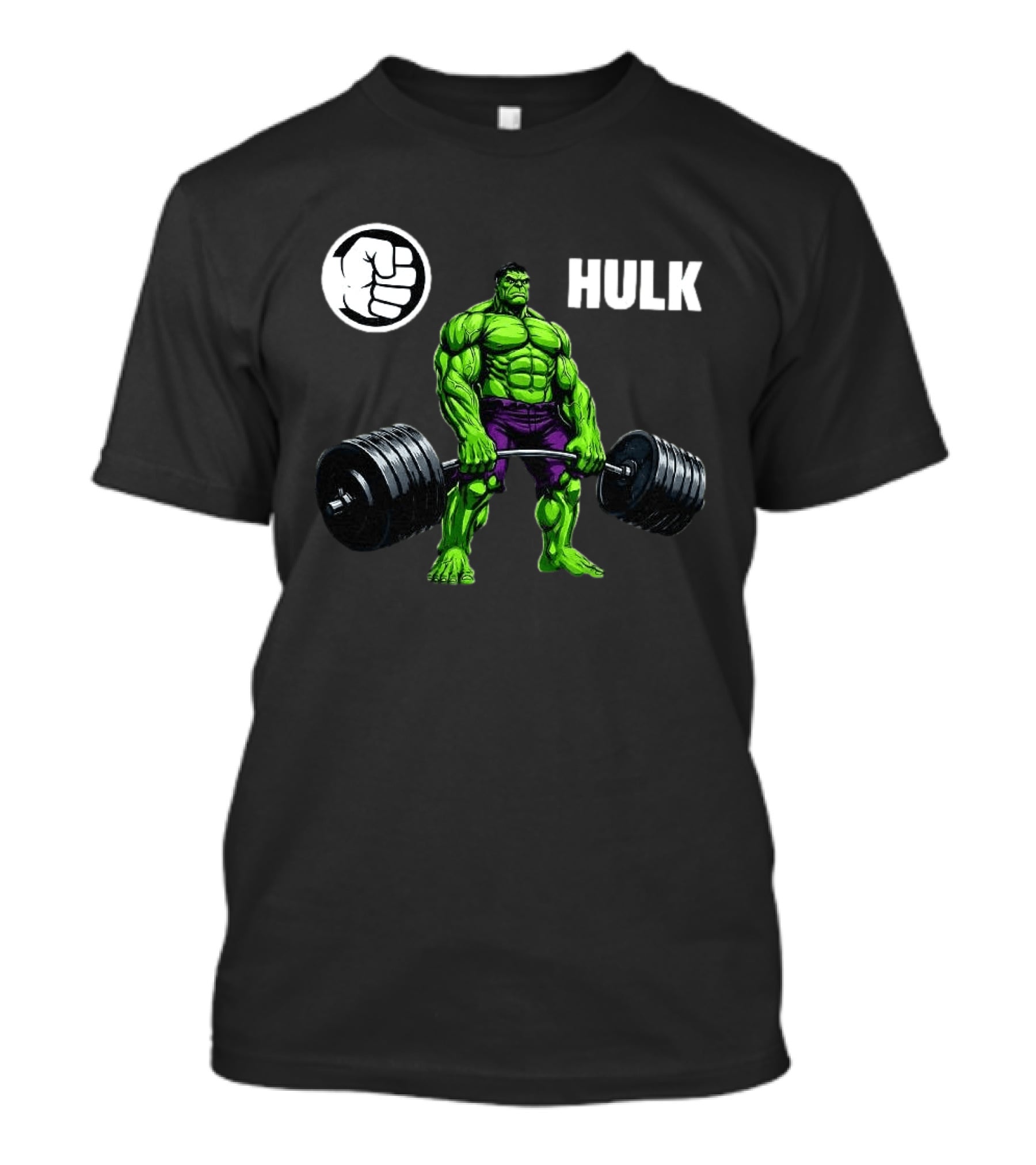 Hulk Lifting Weights Gym Workout Bodybuilding Motivation T-Shirt