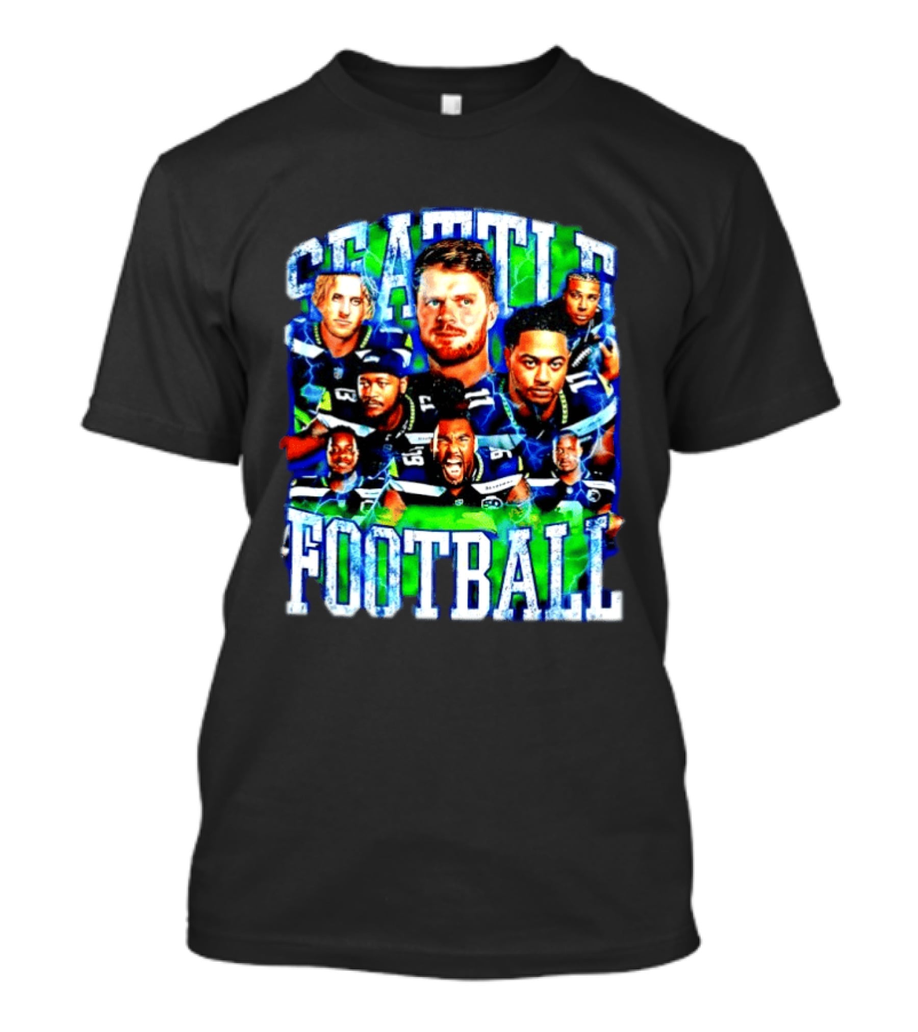 Seattle Football Players Team Spirit Celebration T-Shirt