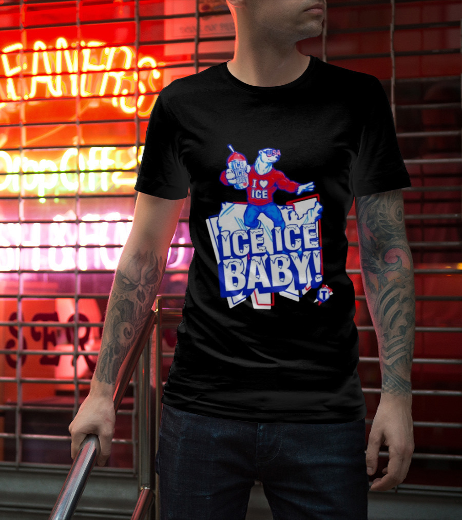 Tatum I Love Ice Ice Baby USA Polar Bear T-Shirt