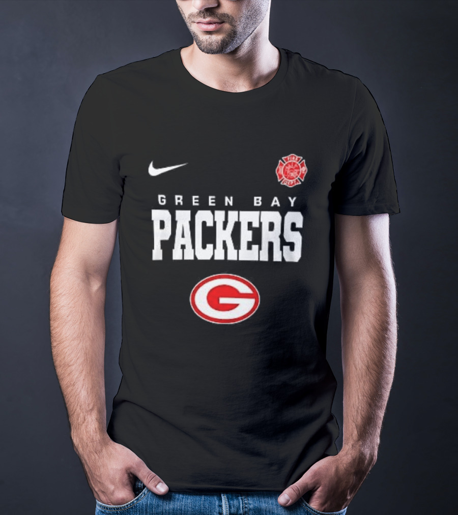 Green Bay Packers Red Friday Firefighter Nike Packers G T-Shirt