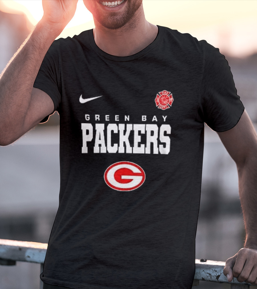 Green Bay Packers Red Friday Firefighter Nike Packers G T-Shirt