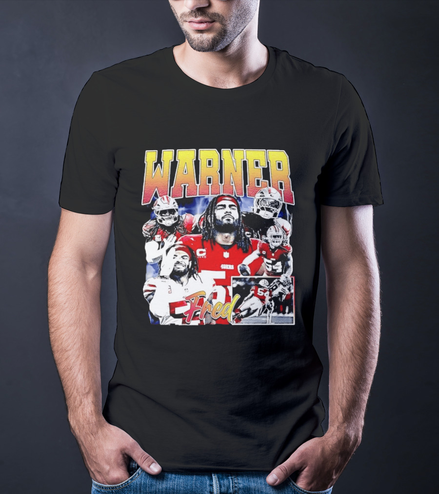 Fred Warner San Francisco Football Collage T-Shirt