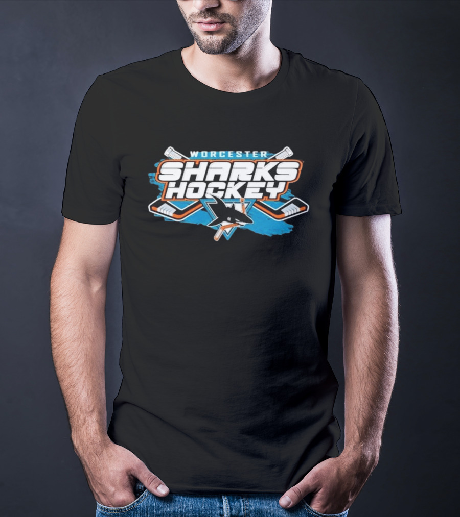 Worcester Sharks Hockey Logo Kottman T-Shirt