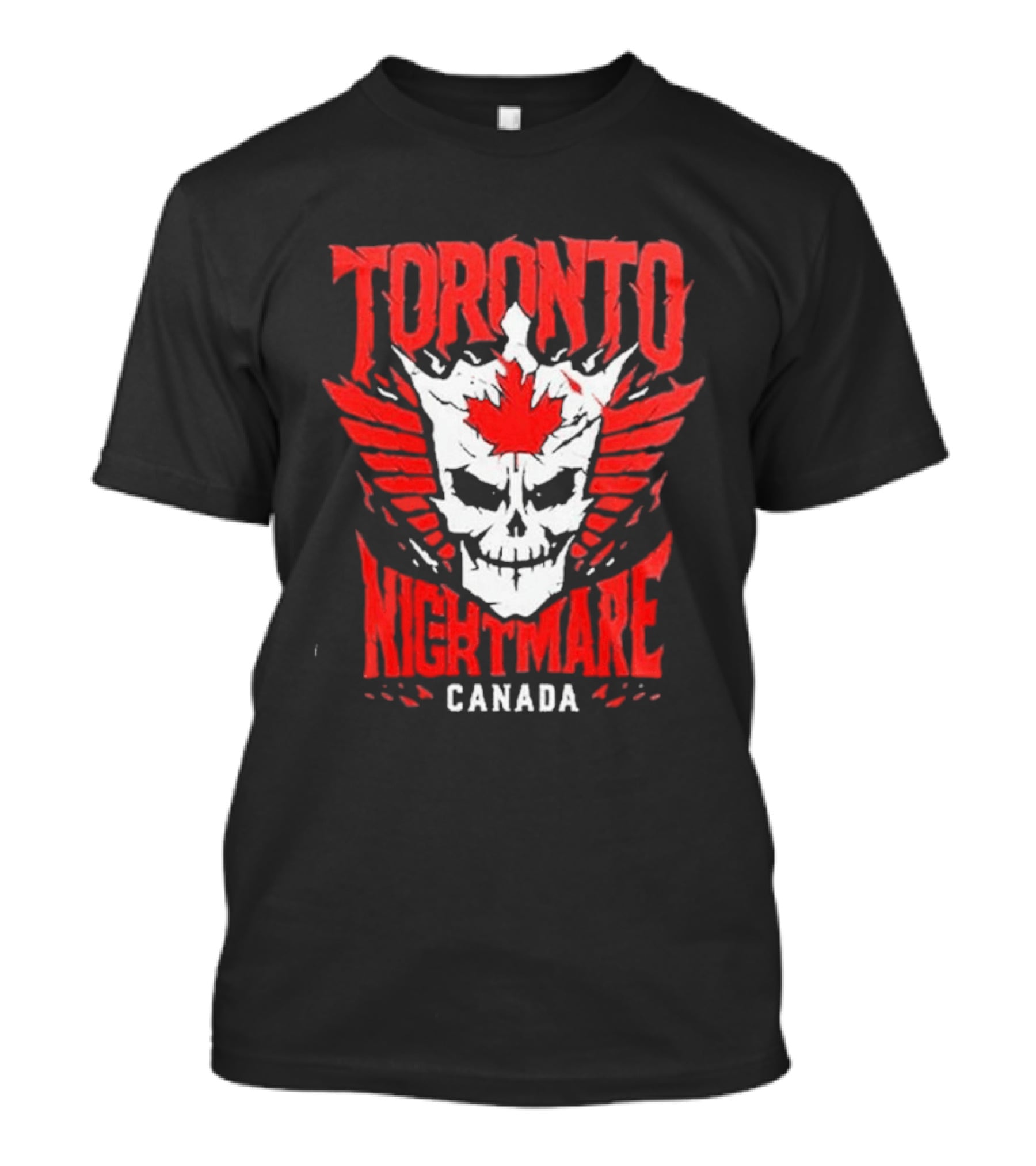 Cody Rhodes Toronto Nightmare Canada Maple Leaf Skull Wings T-Shirt
