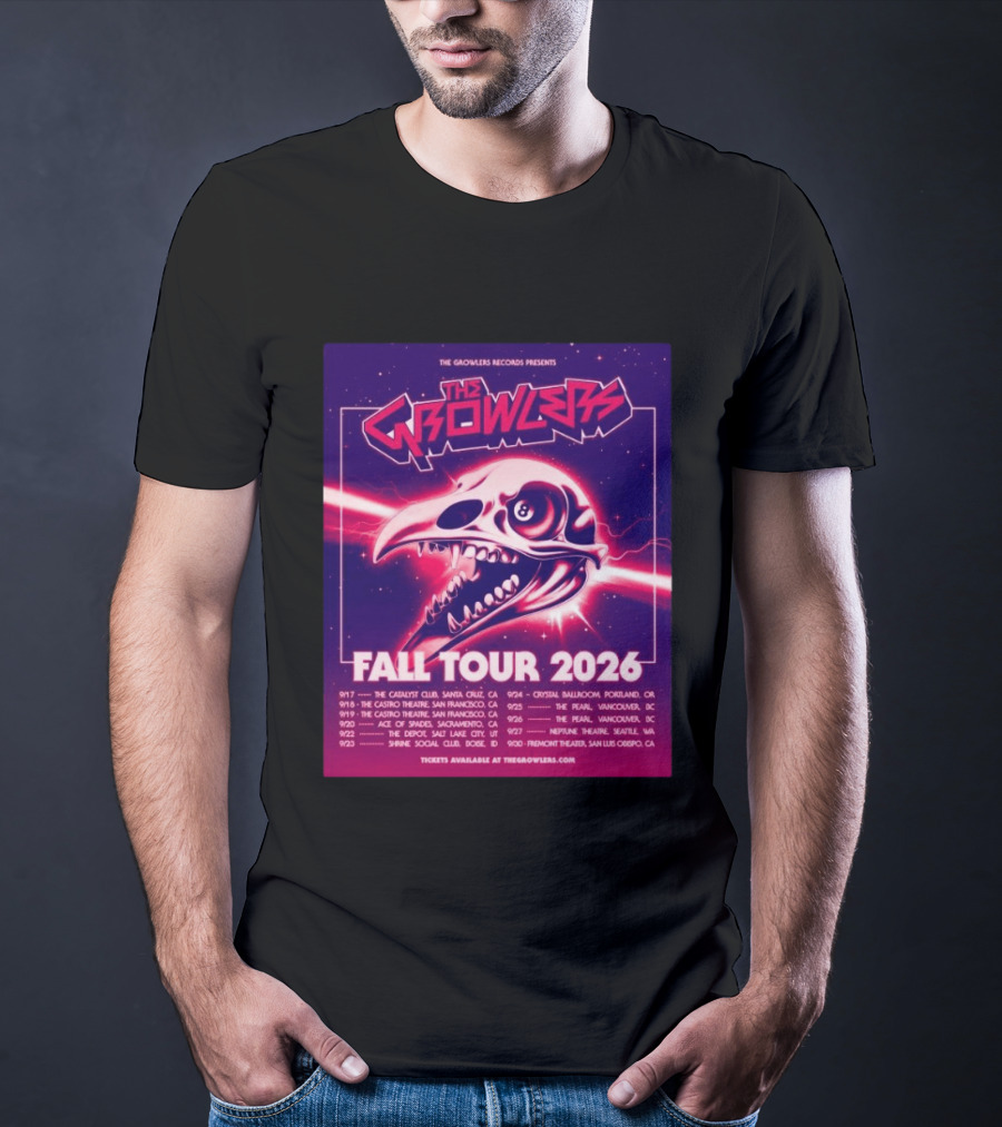 The Growlers Records Presents Fall Tour 2026 Dates Santa Cruz San Francisco Seattle T-Shirt
