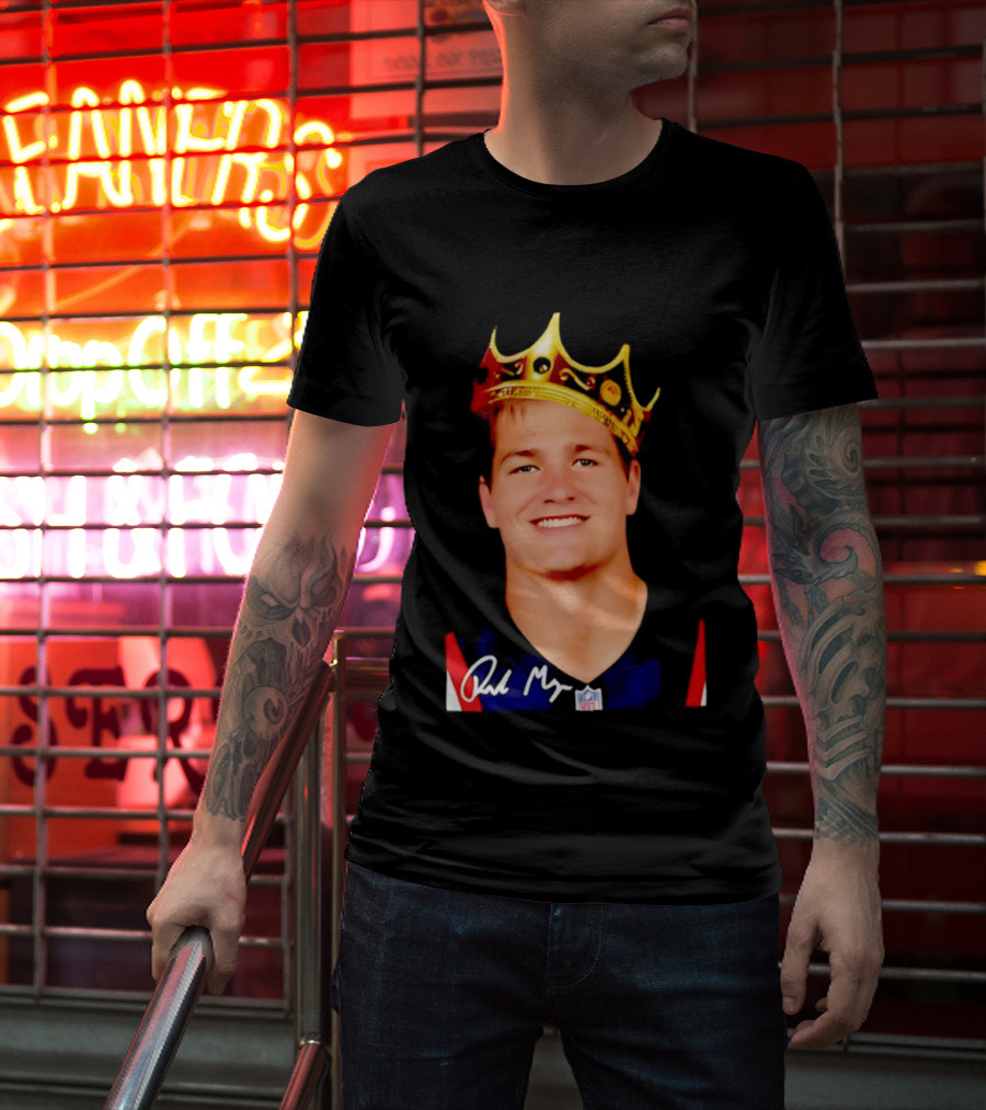 New England Patriots Drake Maye King Of The NFL Star Crown T-Shirt