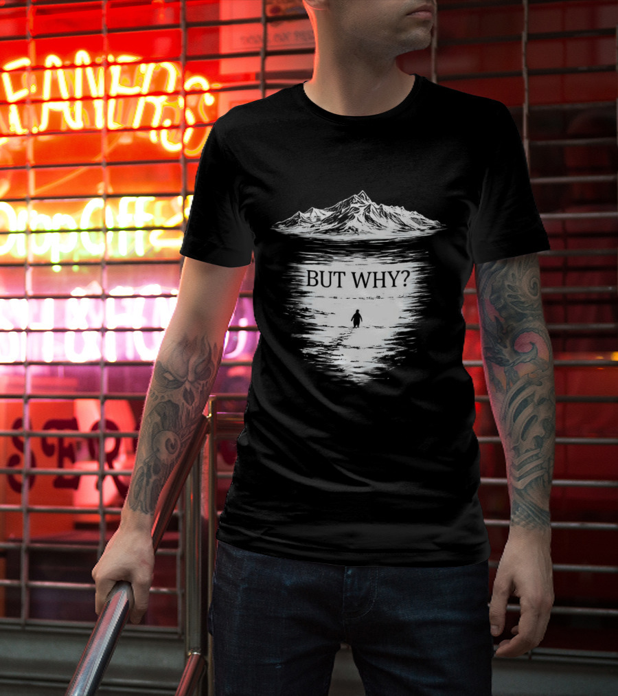 Penguins Headed Towards Mountains But Why Meme T-Shirt