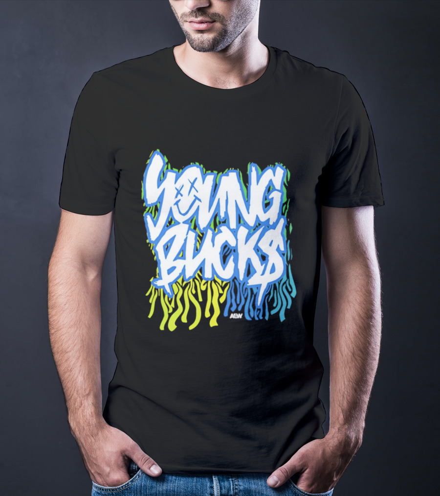 Young Bucks The Party's Back Neon Graffiti T-Shirt