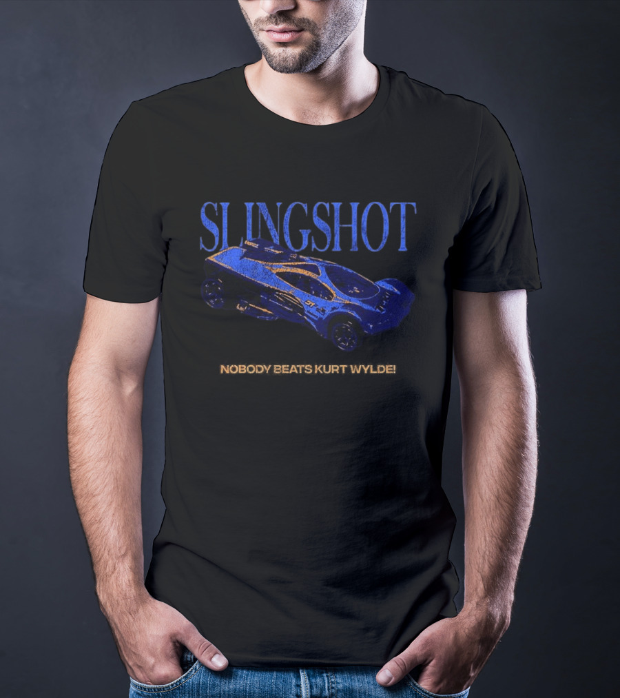 SLINGSHOT Nobody Beats Kurt Wylde Racing Car T-Shirt