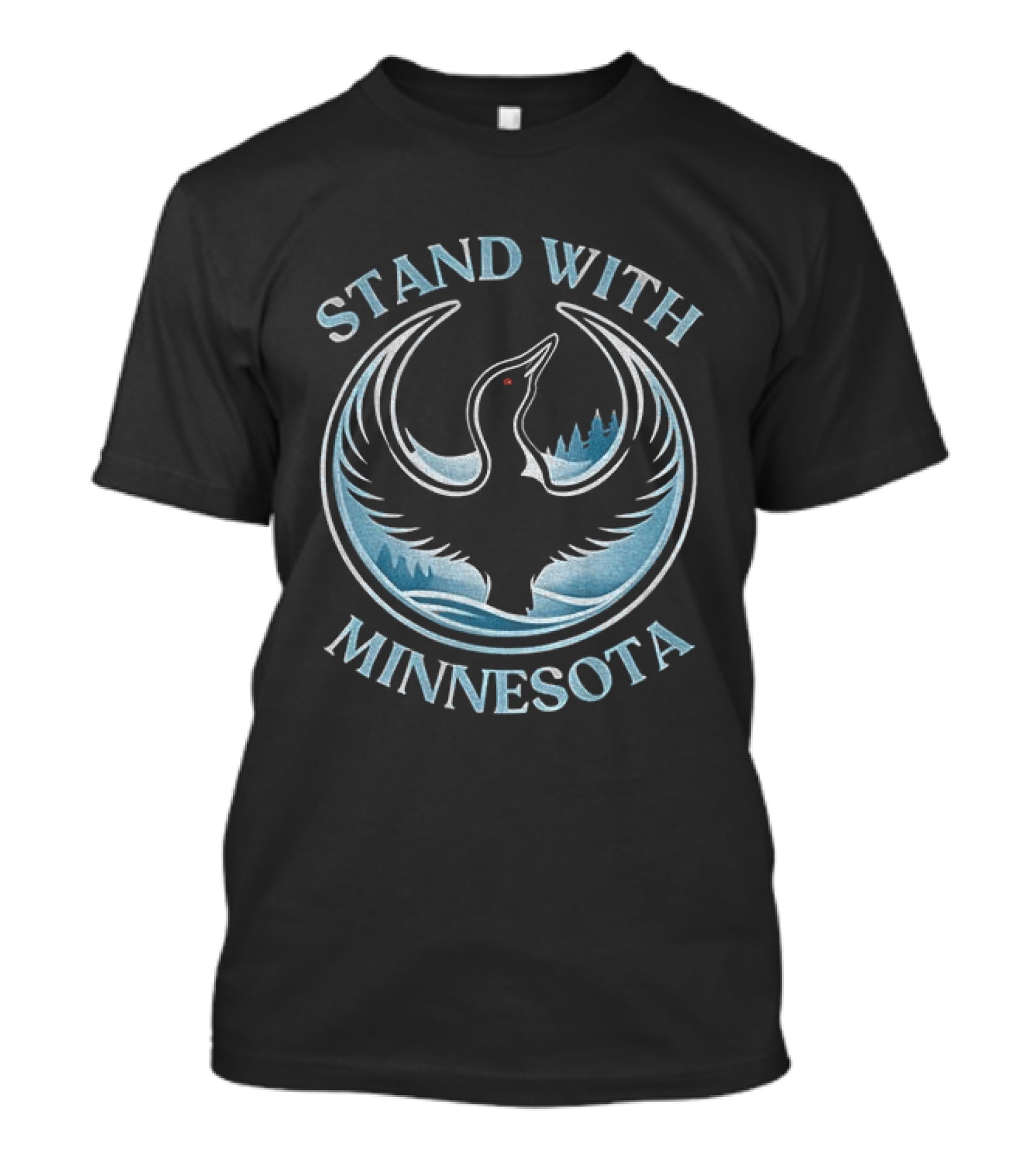 Stand With Minnesota Loon Rebel Alliance State Bird T-Shirt