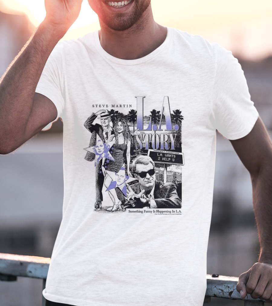 Steve Martin SanDeE L.A. Story Retro Movie 90s Comedy T-Shirt