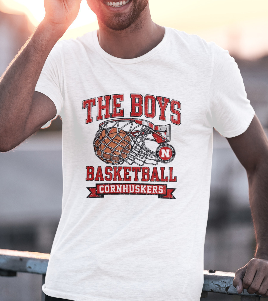 The Boys Basketball Cornhuskers N Iconic Hoop T-Shirt
