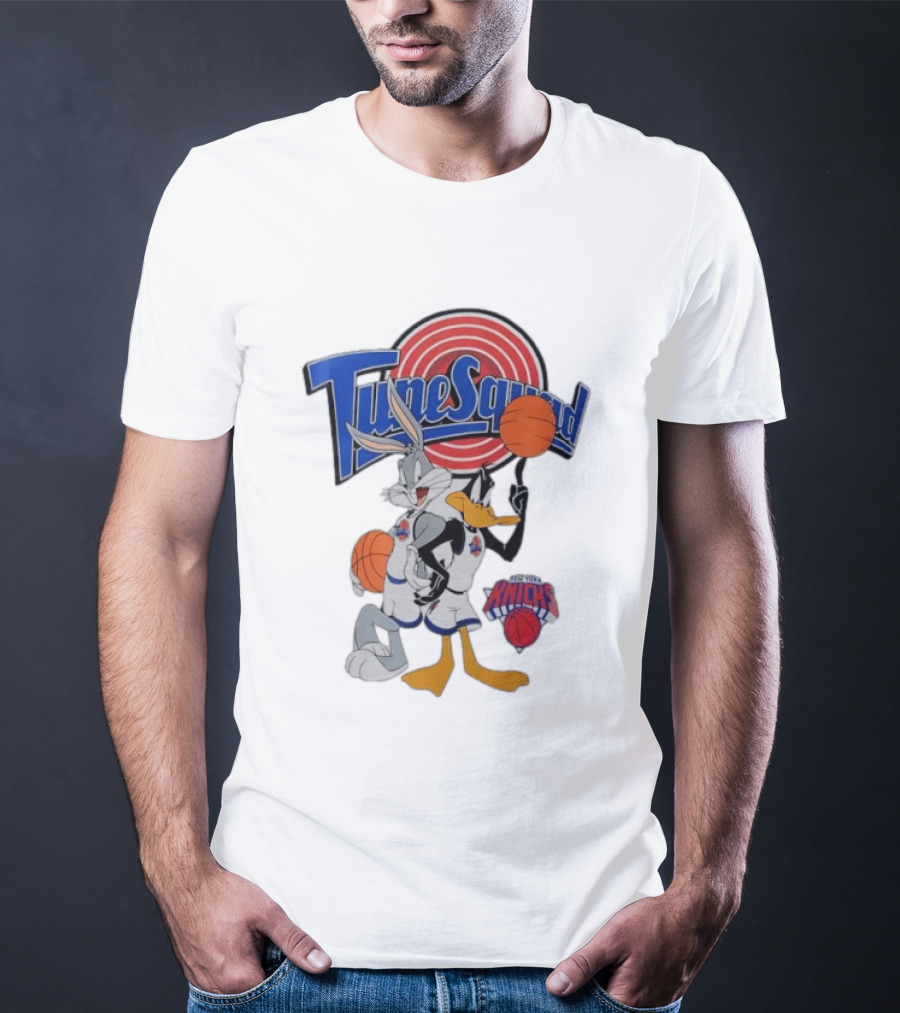 TuneSquad Bugs Bunny Daffy Duck New York Knicks Basketball Sports T-Shirt