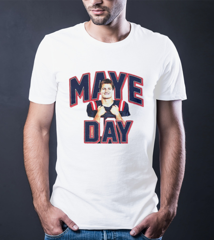 Maye Day Gay For Maye Drake Maye New England Patriots Football Player T-Shirt