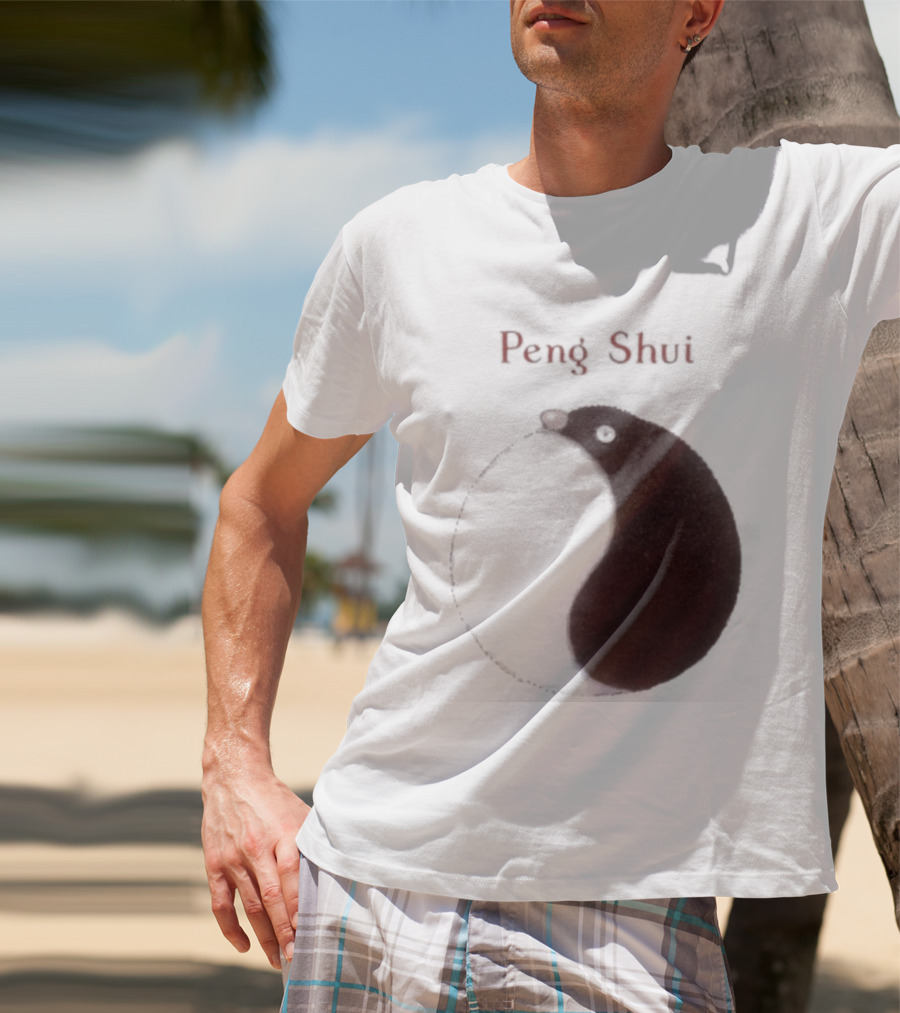 Peng Shui Yin Yang Symbol Smoke T-Shirt