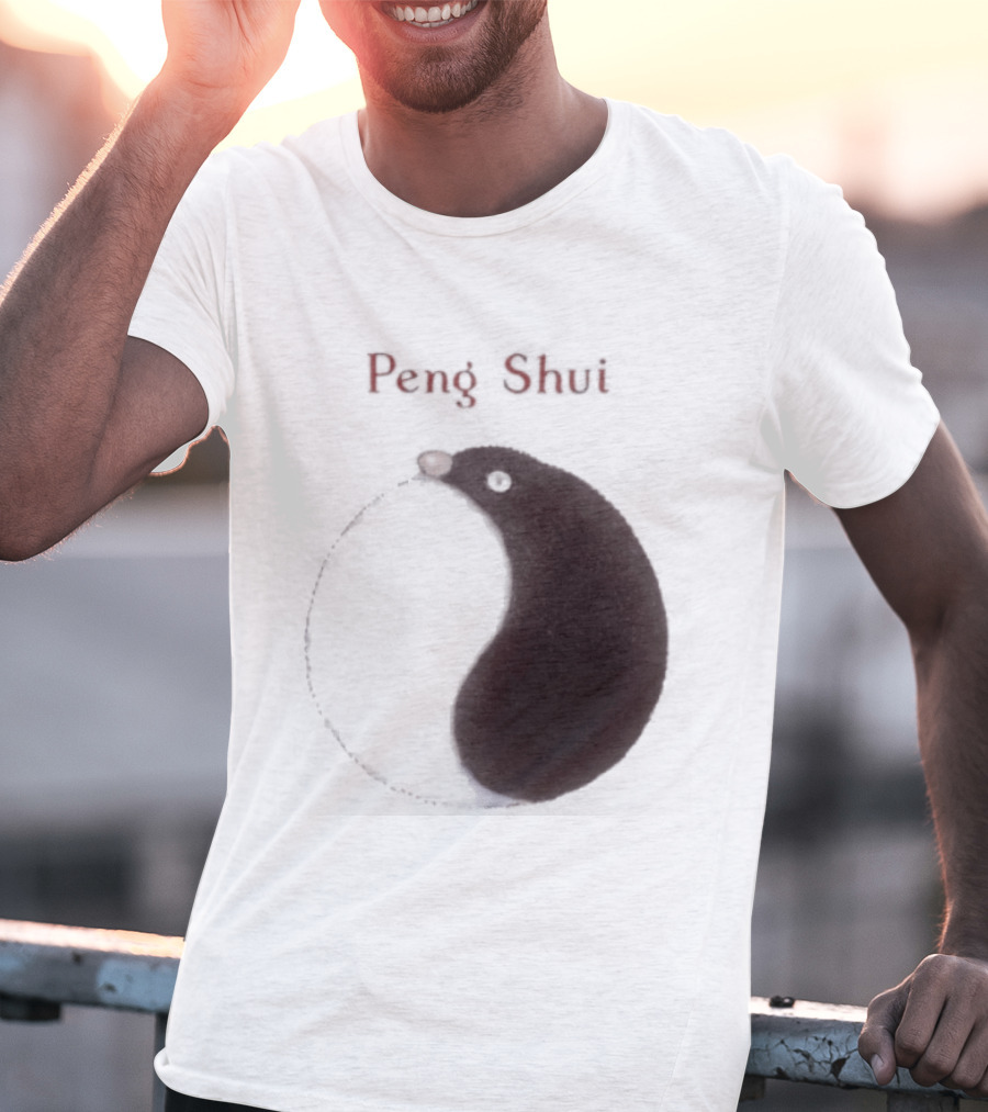 Peng Shui Yin Yang Symbol Smoke T-Shirt