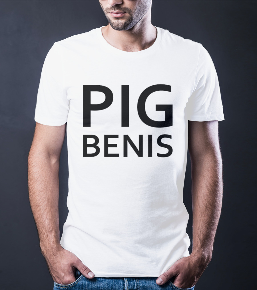 Pig Benis Bold Lettering T-Shirt
