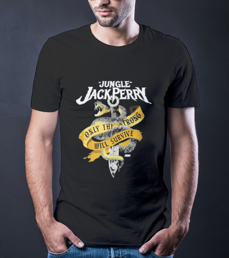 Jungle Jack Perry Only The Strong Will Survive Snake And Sword T-Shirt