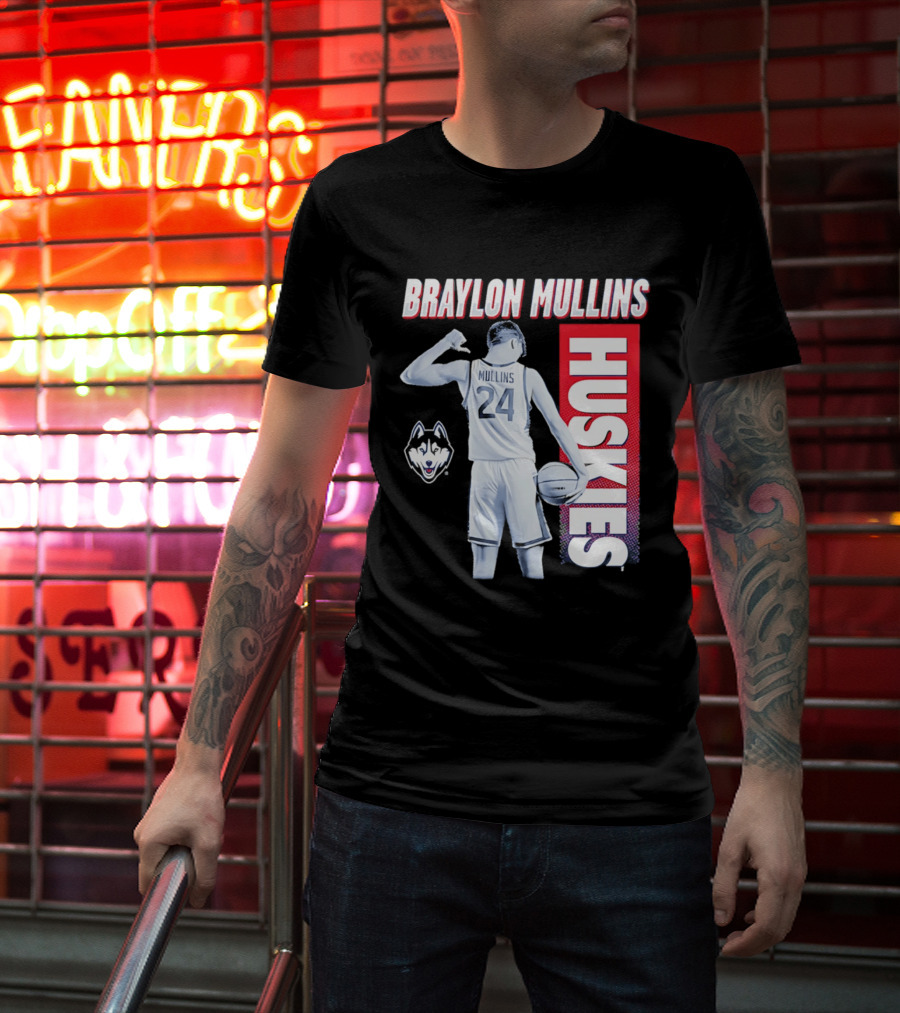 Braylon Mullins UConn Huskies Basketball 24 T-Shirt