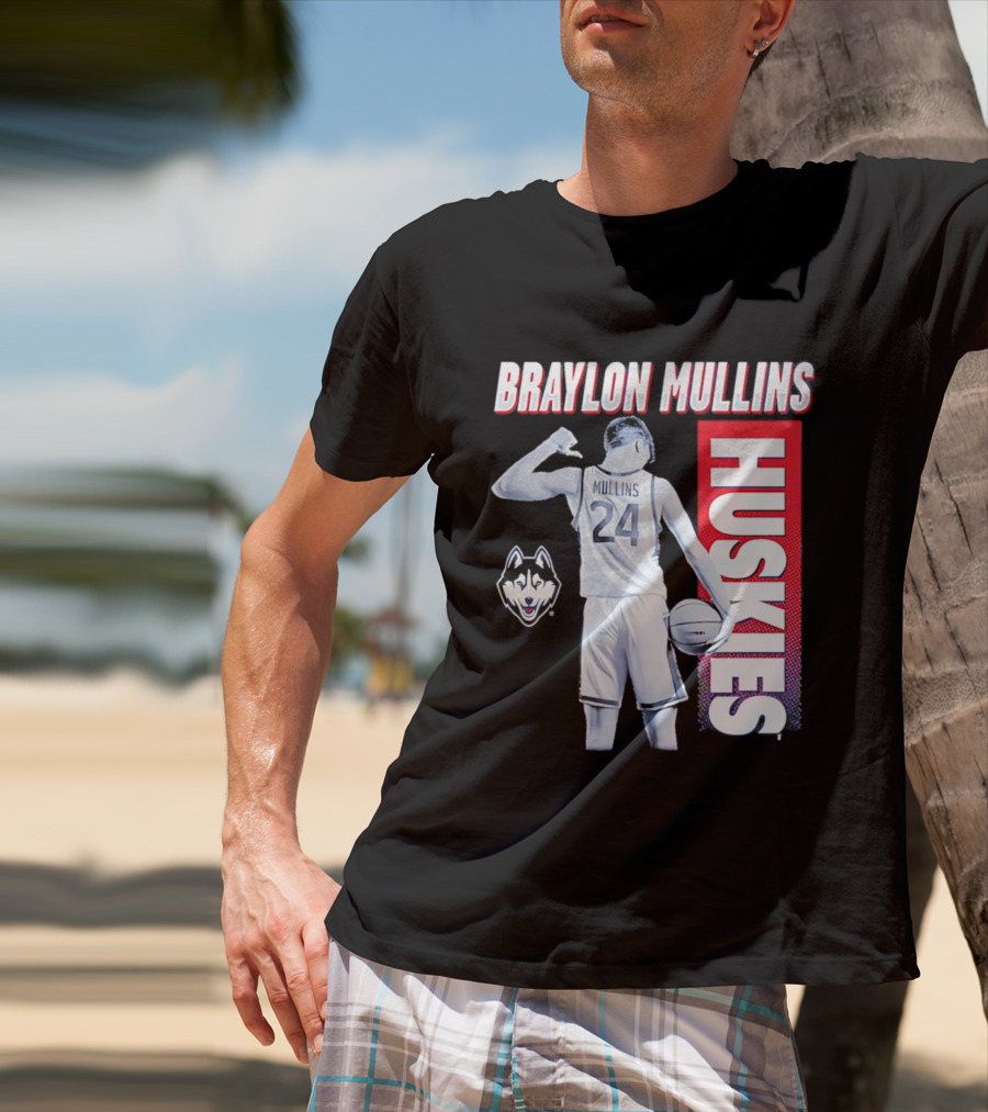 Braylon Mullins UConn Huskies Basketball 24 T-Shirt