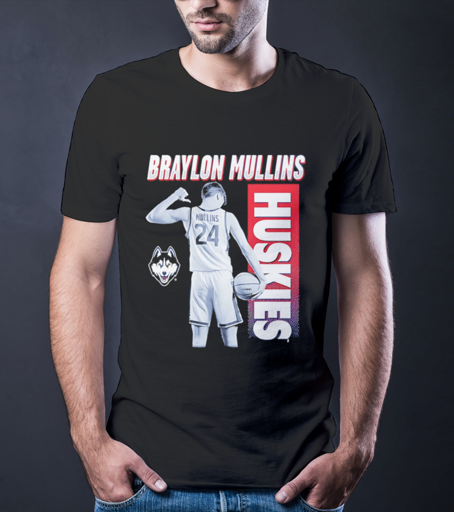 Braylon Mullins UConn Huskies Basketball 24 T-Shirt