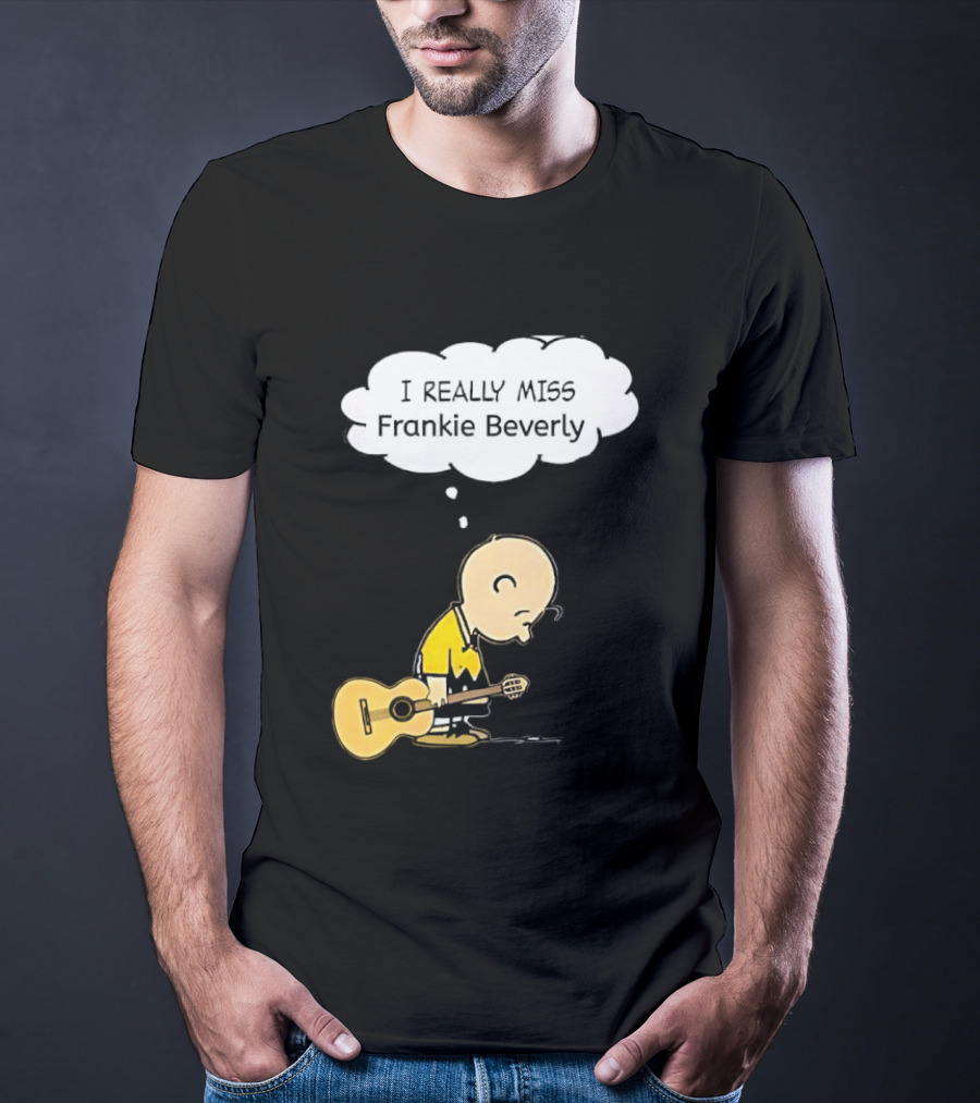 Charlie Brown I Really Miss Frankie Beverly Guitar Player T-Shirt