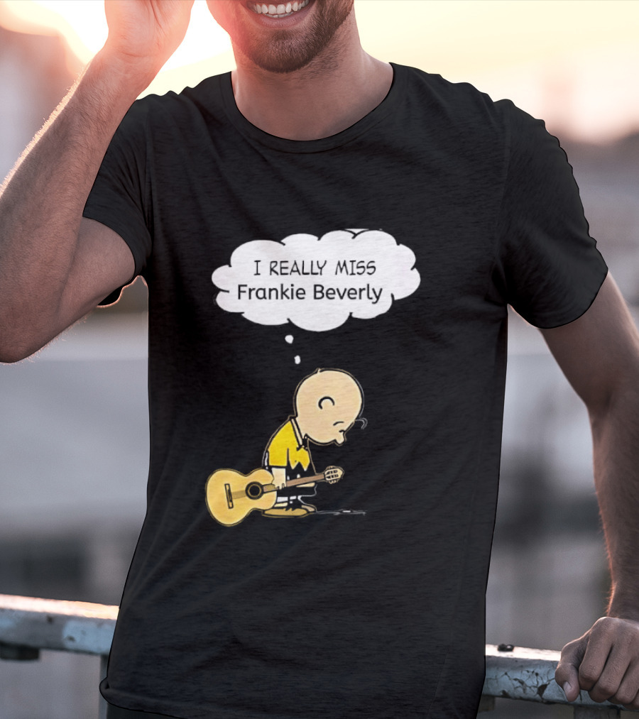 Charlie Brown I Really Miss Frankie Beverly Guitar Player T-Shirt