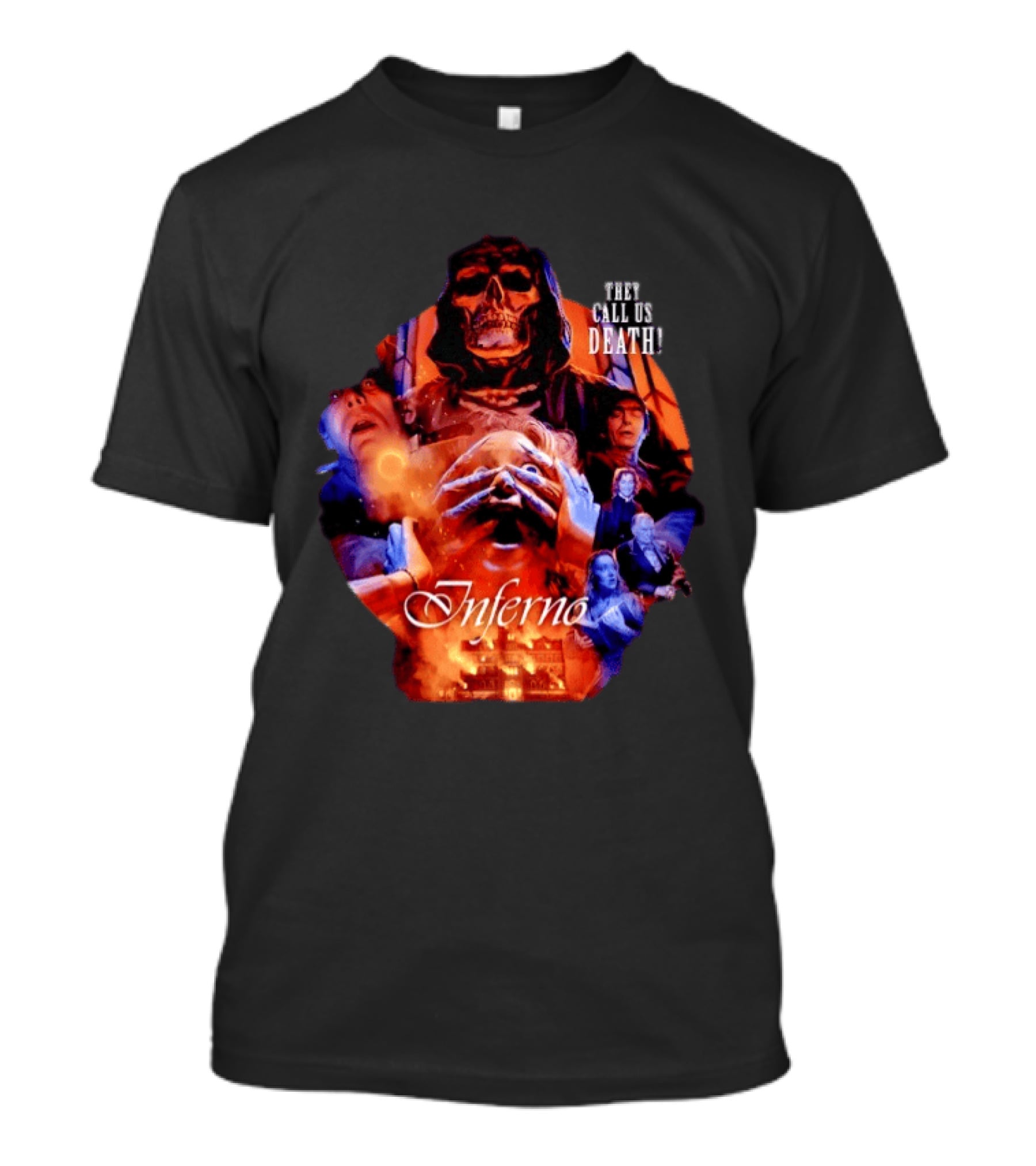 Dario Argento's Inferno They Call Us Death Horror Movie Collage T-Shirt