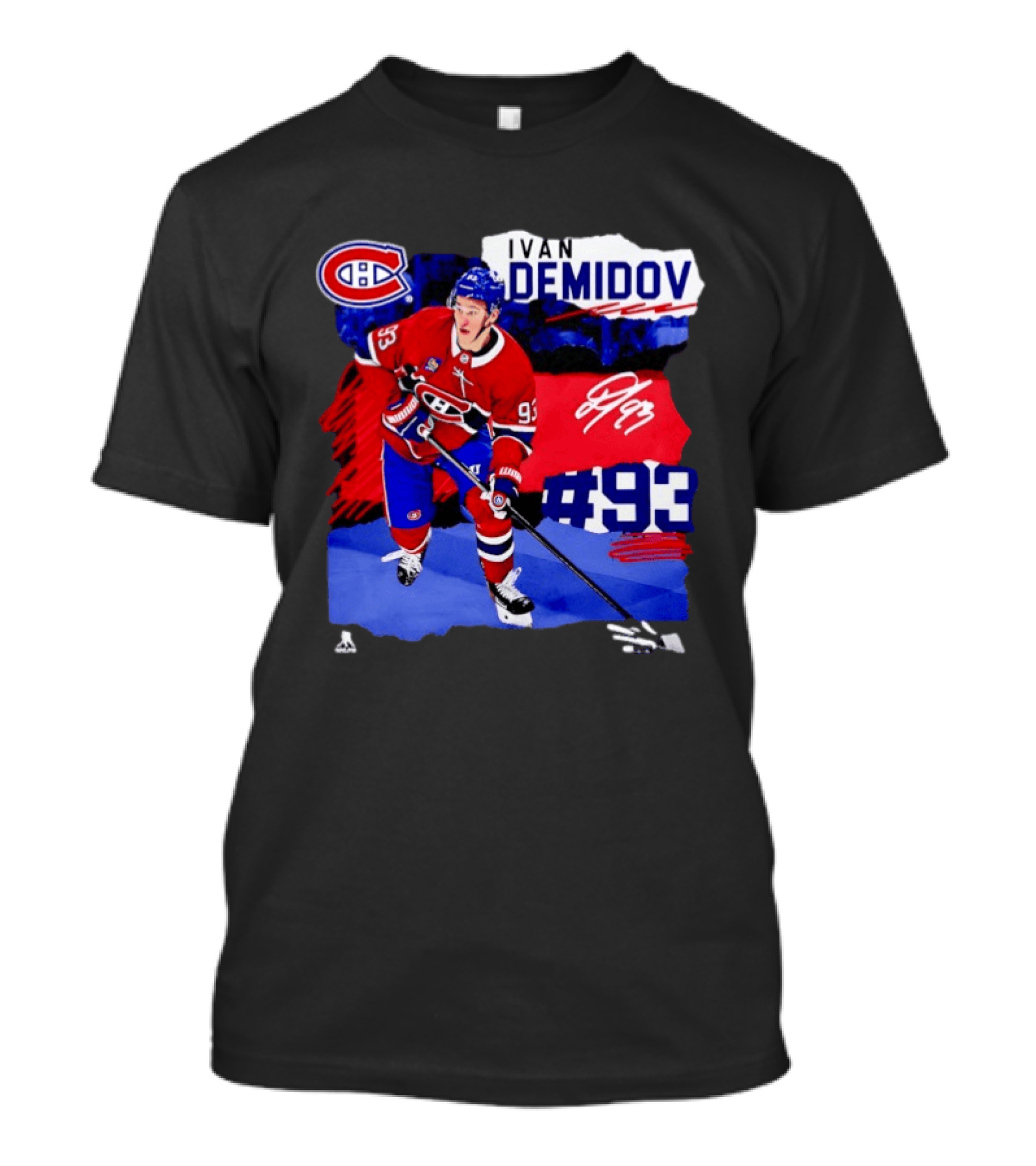 Montreal Canadiens Ivan Demidov #93 Fresh Ice Hockey Player T-Shirt