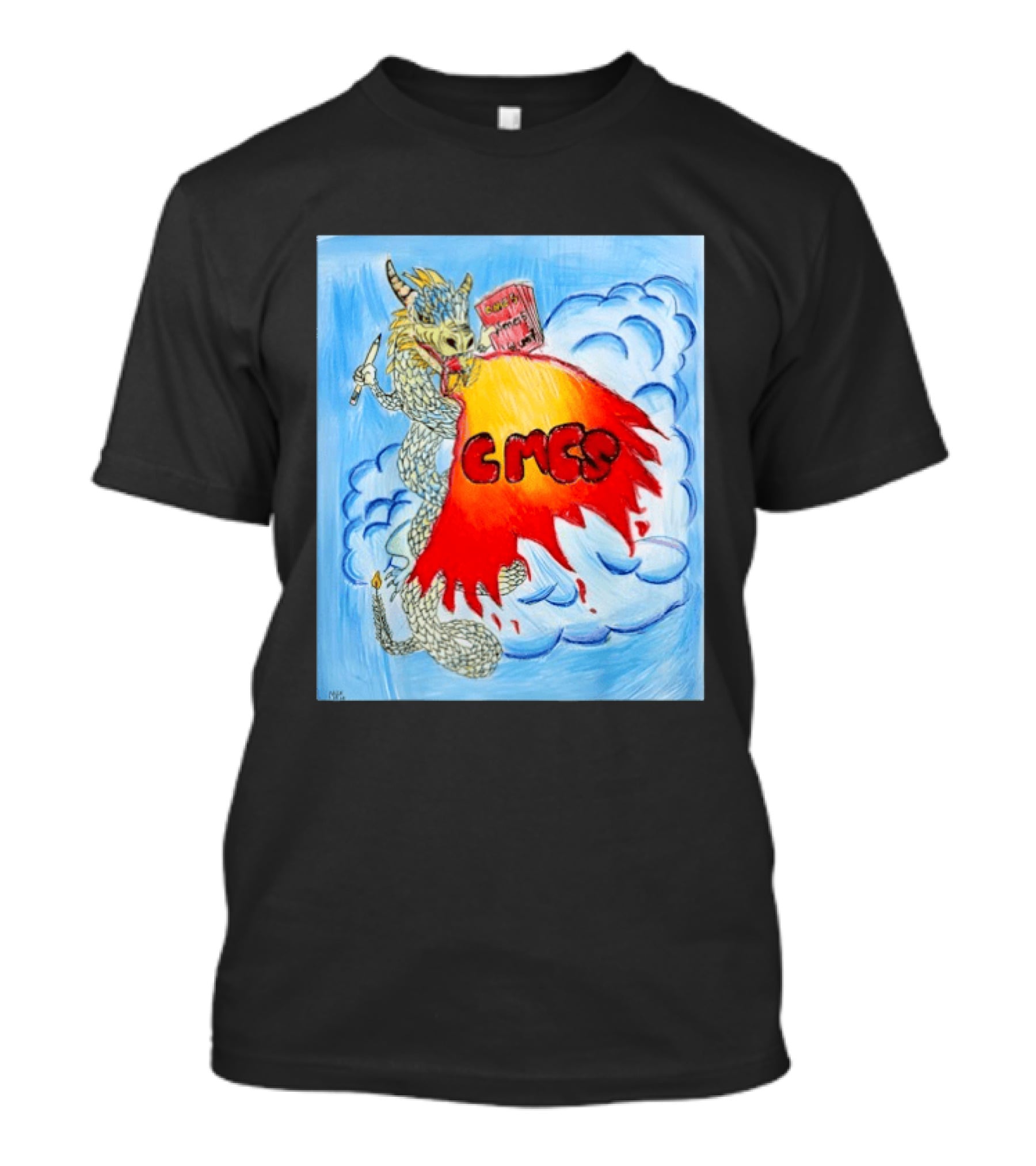 CMCS Yearbook Dragon 2026 Cloud Fire T-Shirt