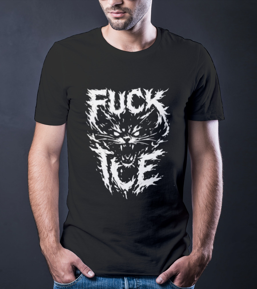 Feral Cat Fuck ICE T-Shirt