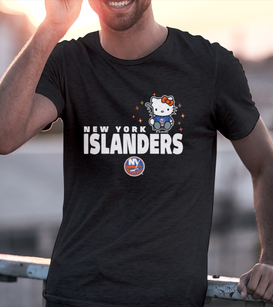 Hello Kitty New York Islanders NHL Hockey Crossover 2026 Winter Sports T-Shirt