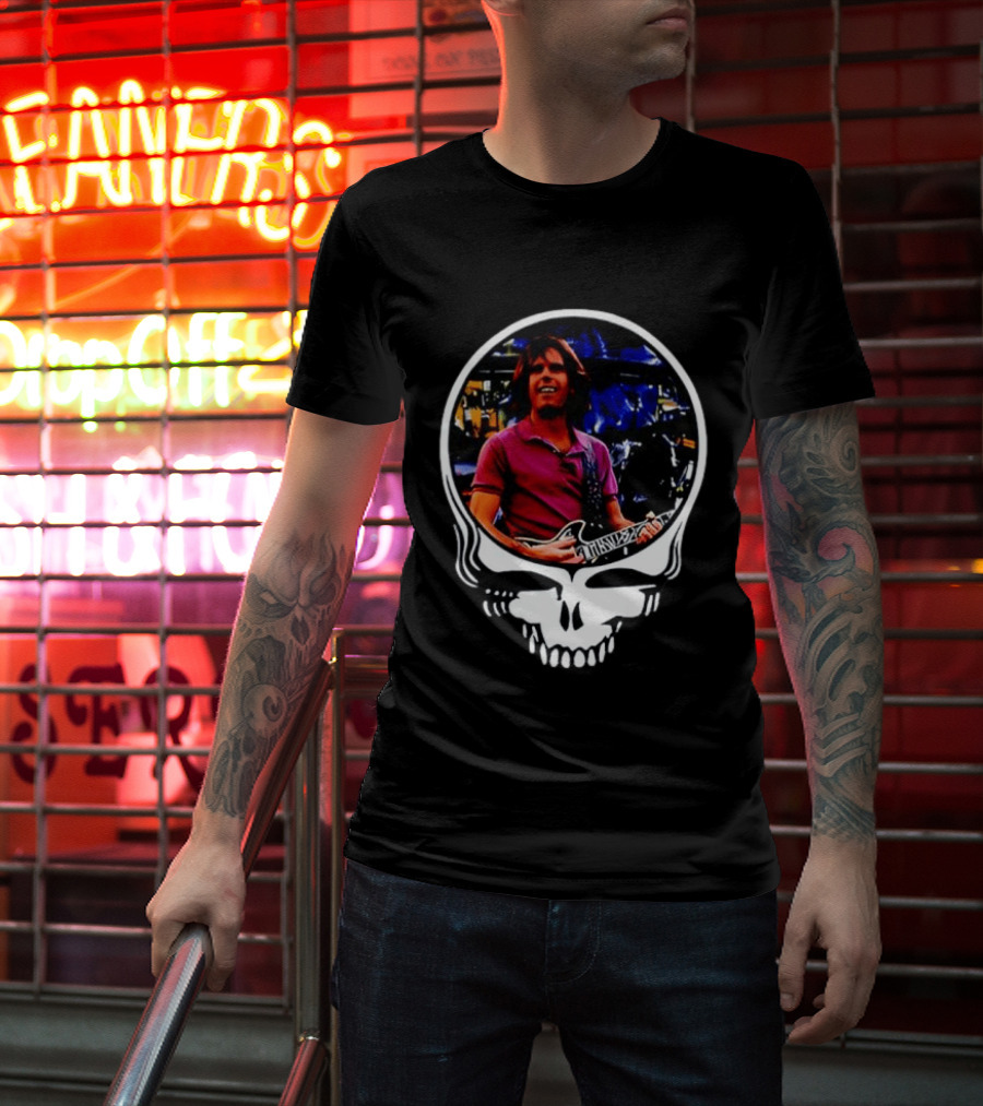 Bob Weir Grateful Dead Enjoying The Ride Skull T-Shirt