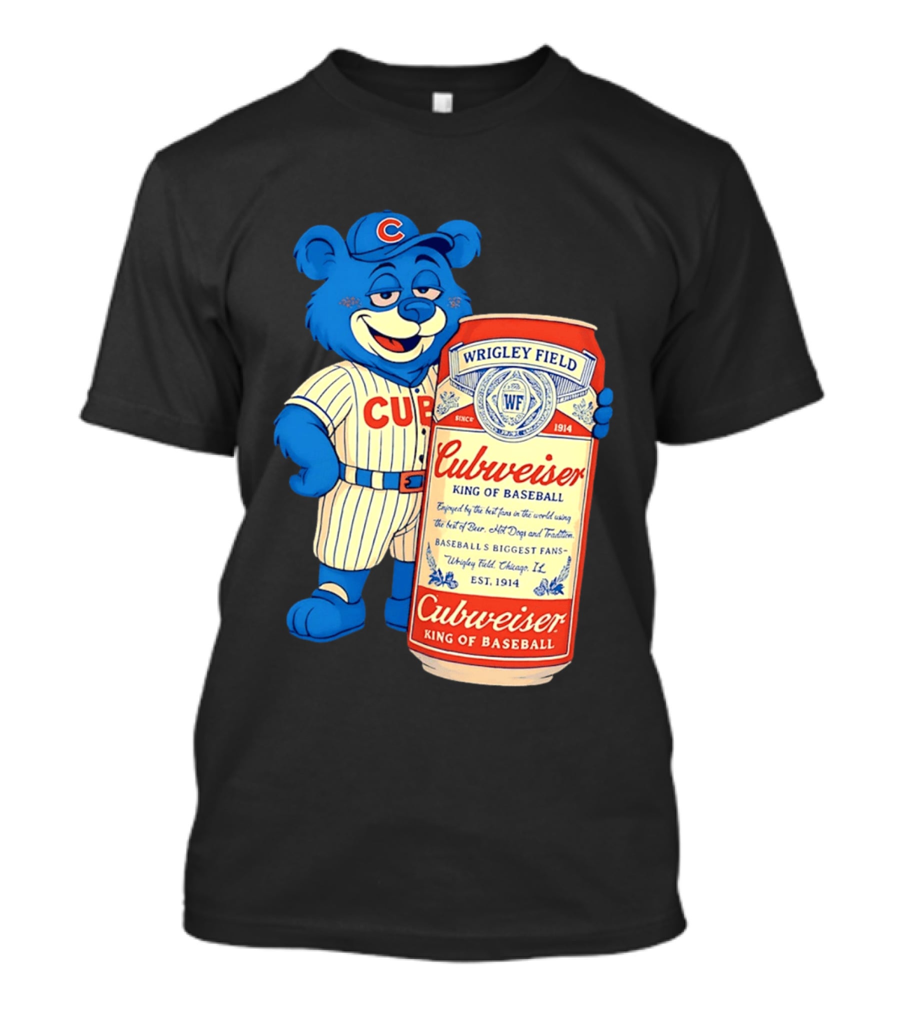 Cubs Wrigley Field Cubweiser King Of Baseball 1914 Bear Fans T-Shirt