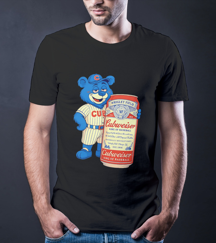 Cubs Wrigley Field Cubweiser King Of Baseball 1914 Bear Fans T-Shirt