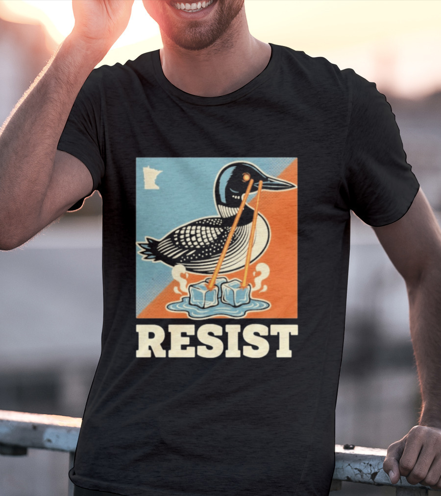 Resist Minneapolis Loon Ice Protest Minnesota T-Shirt