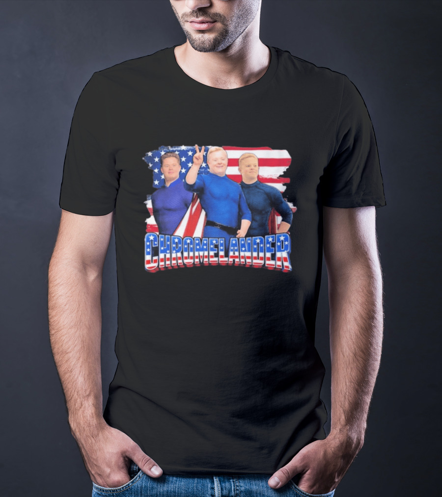 Chromelander Stars And Stripes Superheroes 3D T-Shirt