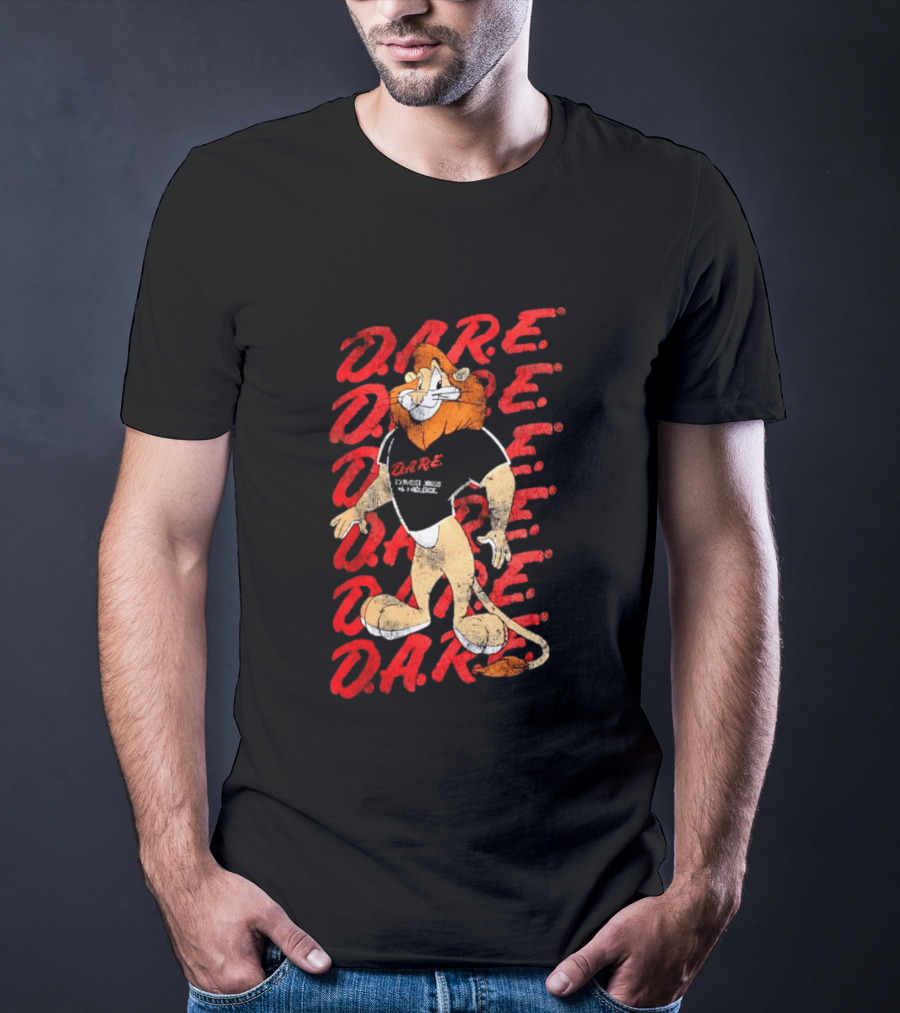 DARE To Resist Drugs And Violence Daren The Lion T-Shirt