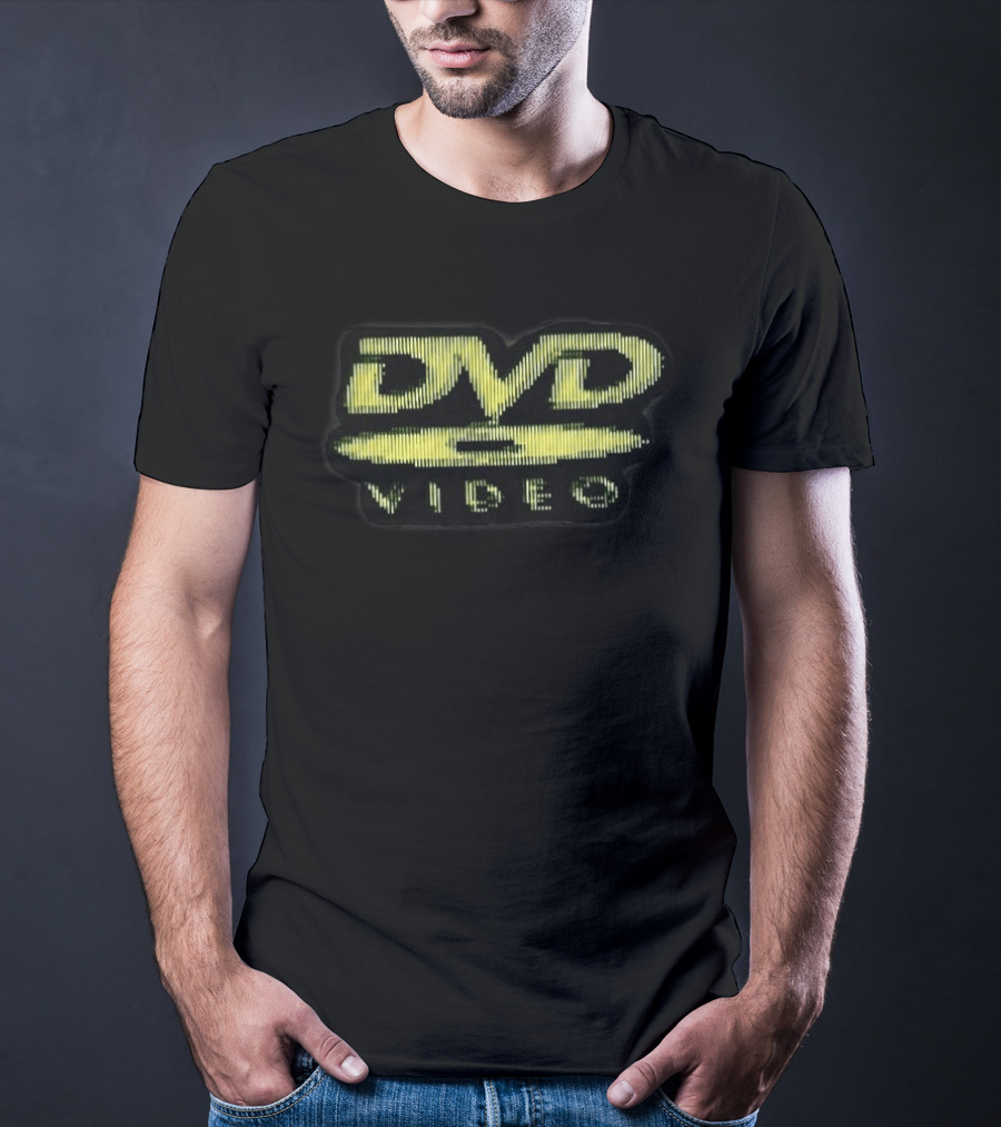 DVD Video Retro Logo Patch T-Shirt