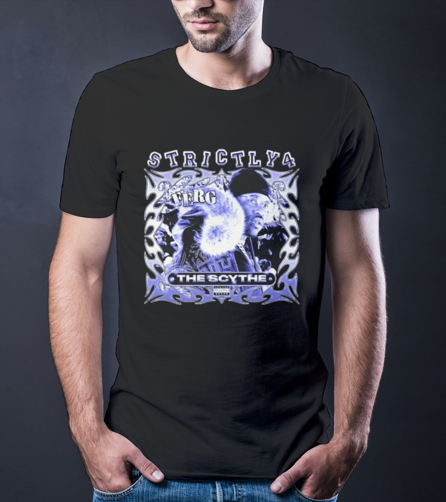 Ferg Strictly 4 The Scythe Album Cover Art With Tribal Element T-Shirt