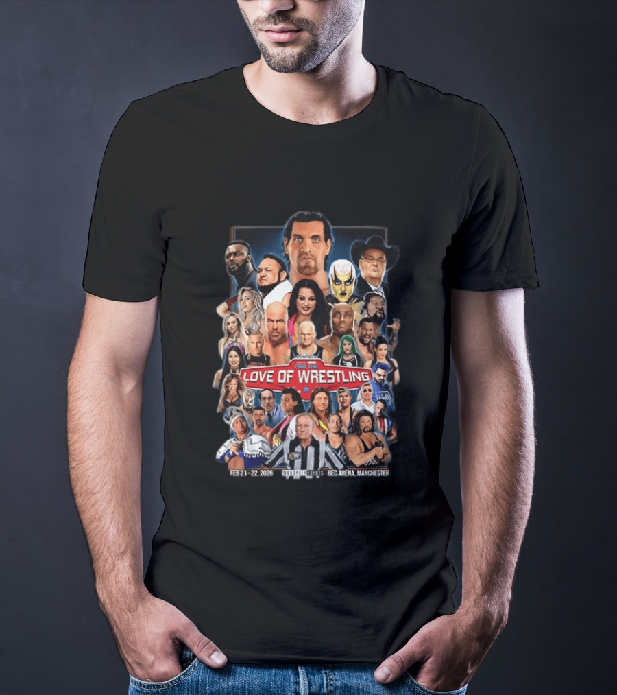 For The Love Of Wrestling Event February 2026 Manchester Arena T-Shirt
