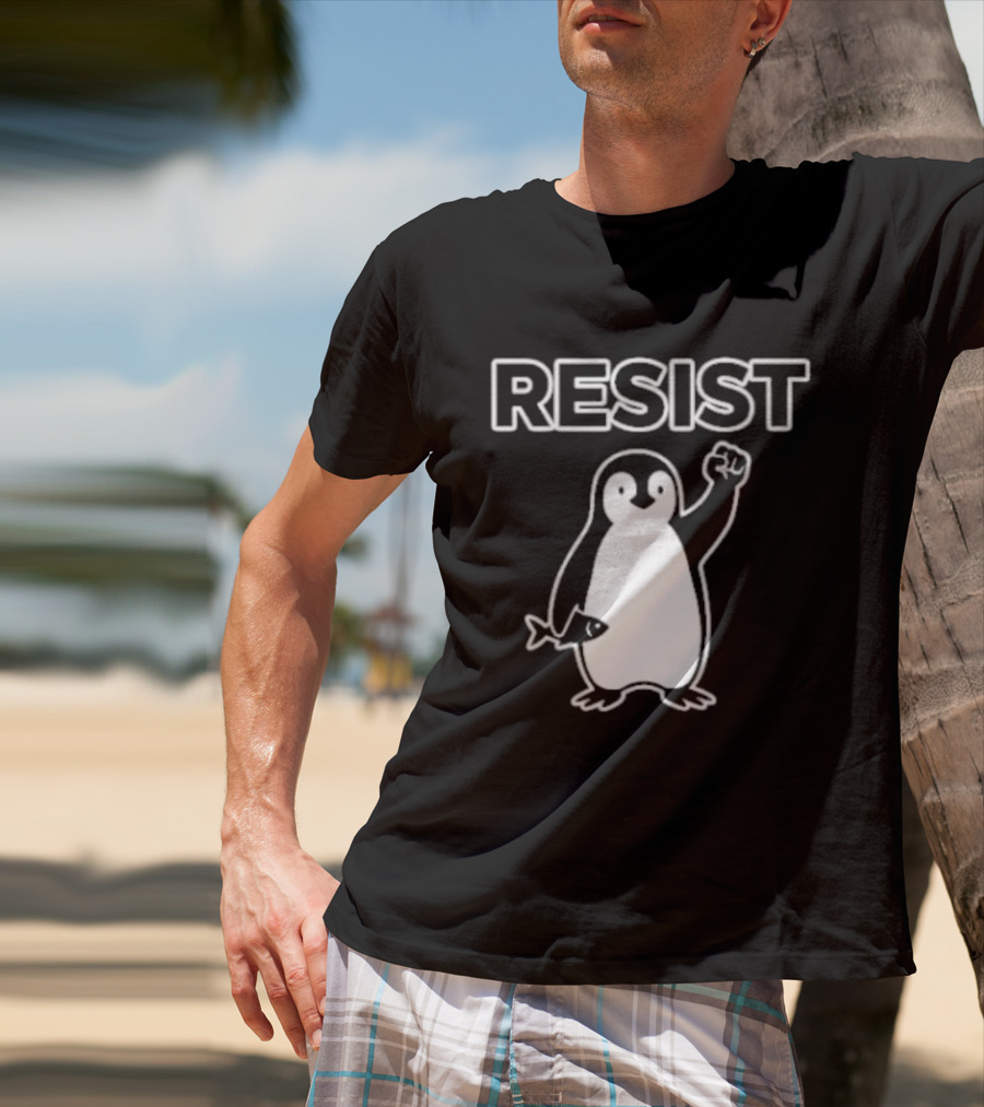 Penguin Resist Fist Fish Minnesota T-Shirt