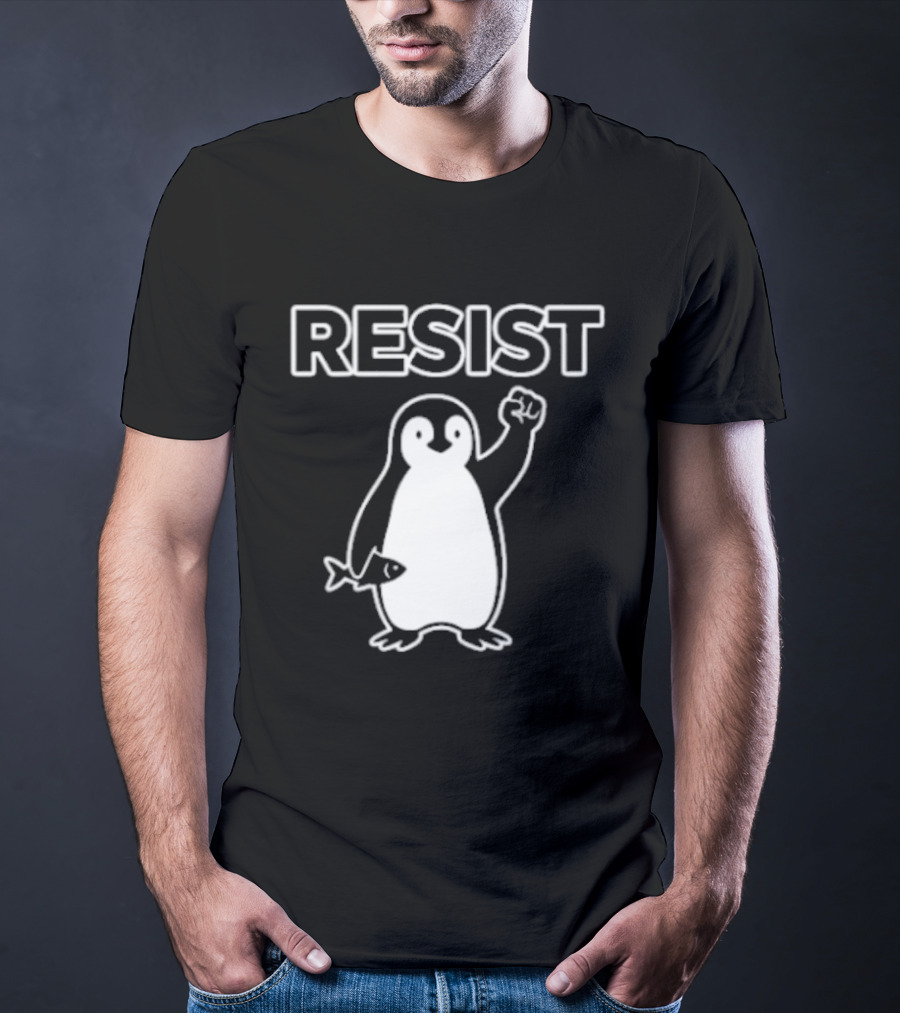 Penguin Resist Fist Fish Minnesota T-Shirt