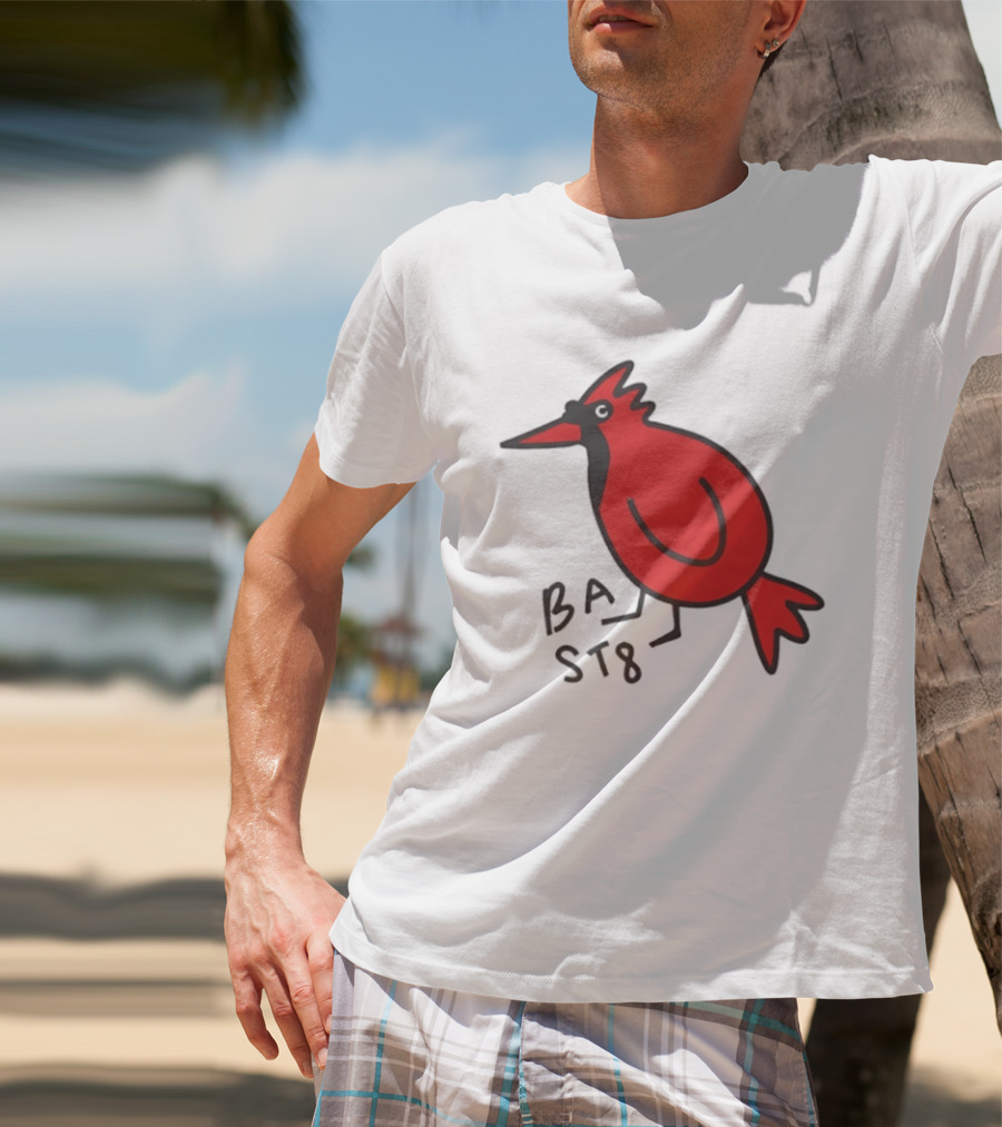 Ball State Cardinal Bird Doodle BSU Football T-Shirt