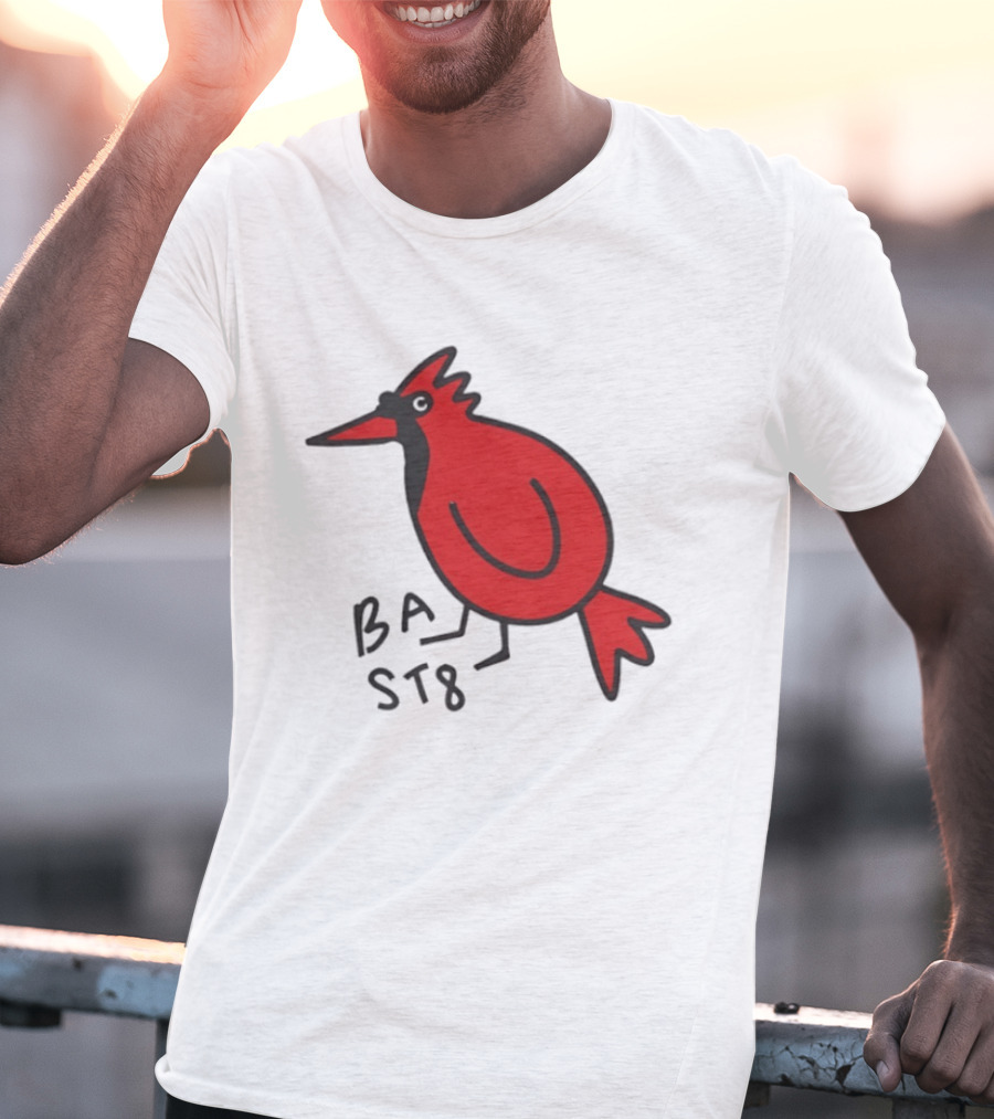 Ball State Cardinal Bird Doodle BSU Football T-Shirt